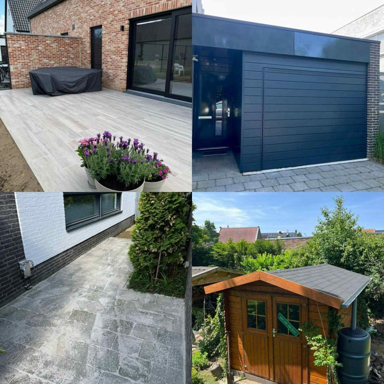 Buitenonderhoud gevel, heraanleg terras in Limburg